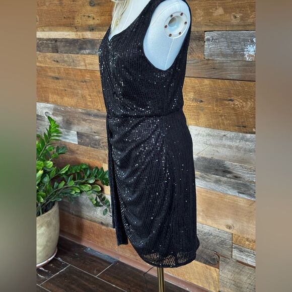 GRACE KARIN V Neck Sleeveless Sexy Ruched Wrap Party Club Cocktail Dresses sz L - Picture 13 of 16